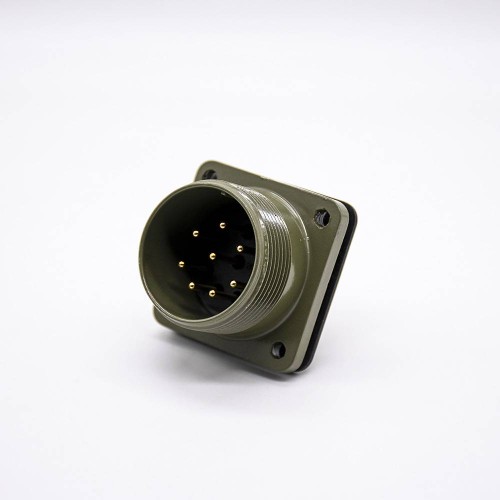 MS 5015 Circular Connector Size 20 Straight 8 Pin Square Flange Male Socket Female Plug MS 5015 Circular Connector Size 20 Straight 8 Pin Square Flange Male Socket Female Plug