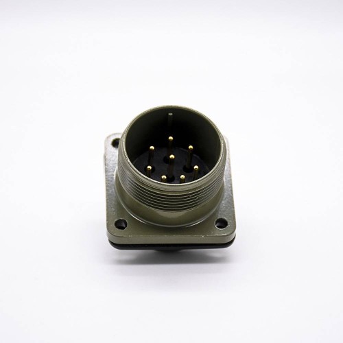MS 5015 Circular Connector Size 20 Straight 8 Pin Square Flange Male Socket Female Plug MS 5015 Circular Connector Size 20 Straight 8 Pin Square Flange Male Socket Female Plug