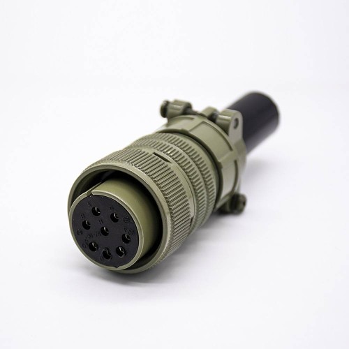 MS 5015 Circular Connector Size 20 Straight 8 Pin Square Flange Male Socket Female Plug MS 5015 Circular Connector Size 20 Straight 8 Pin Square Flange Male Socket Female Plug