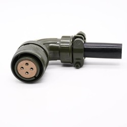 MS3108A18-10S Right Angle Shell Size 18 4 Contacts Circular Connector Screws 5pcs