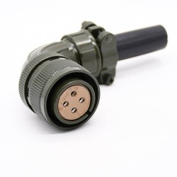 MS3108A18-10S Right Angle Shell Size 18 4 Contacts Circular Connector Screws 5pcs