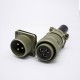 MS5015 Connector 3 Pin Straight Size 20 Square Flange Male Socket Female Plug MS5015 Connector 3 Pin Straight Size 20 Square Flange Male Socket Female Plug