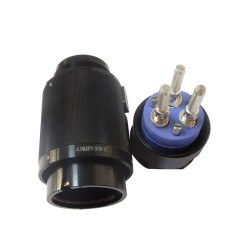 3 Pin Male Plug JL Type 6 Shell Straight Crimp Traction Motor Connector