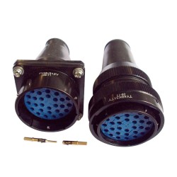 High Speed Rail Connector TY48 31Pin 180° Panel Mount Male Socket & Female Plug Bayonet Coupling Circular Connector