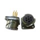 JL Socket 4 Hole-Flange Solder Traction Motor Connector 7 Pin Straight Bayonet Coupling