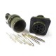 JL Socket 4 Hole-Flange Solder Traction Motor Connector 7 Pin Straight Bayonet Coupling