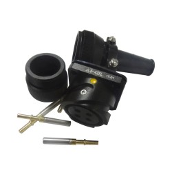 JL Socket Traction Motor Connector 4 Pin Female Panel Mount Bayonet Coupling 180°American-Standard Solder