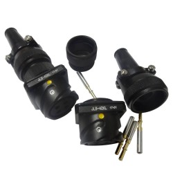 JL Socket Traction Motor Connector 4 Pin Female Panel Mount Bayonet Coupling 180°American-Standard Solder