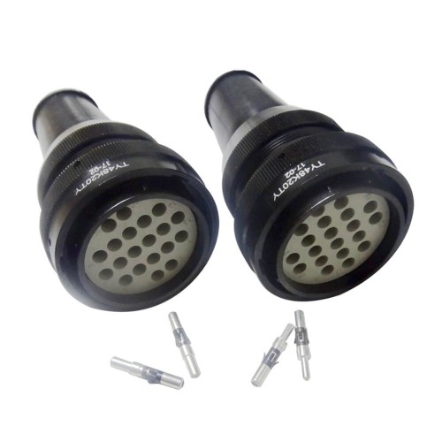 Railway Connectors TY48 20pin Shell Size48 Male Socket Straight Flange type Connector Railway Connectors TY48 20pin Shell Size48 Male Socket Straight Flange type Connector