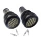 Railway Connectors TY48 20pin Shell Size48 Male Socket Straight Flange type Connector Railway Connectors TY48 20pin Shell Size48 Male Socket Straight Flange type Connector