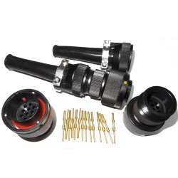 Speed Rail Connectors JL 14 Pin 180 Degree Bayonet Coupling Solder Plug Male Traction Motor Connector