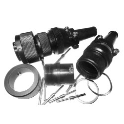 Transportation Connectors JL Solder Male Plug 4 Pin Straight American-Standard Bayonet Coupling