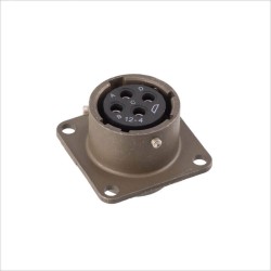 26482 series PT06 PT02 MS3112E-12-4S Military Spec Connectors 4 Pin Socket Solder Type