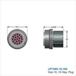 UPT06D-16-19S Military Spec Connectors 19pin Automotive Connector