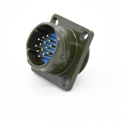 14Pin Y2M Male Circular Connector Hole Dia 21mm For Electrical