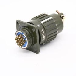 14Pin Y2M Male Circular Connector Hole Dia 21mm For Electrical
