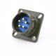Y2M-5ZJ 5 Pin Male Circular Connector Army Green 21.5mm Mounting hole Y2M-5ZJ 5 Pin Male Circular Connector Army Green 21.5mm Mounting hole