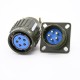 Y2M-5ZJ 5 Pin Male Circular Connector Army Green 21.5mm Mounting hole Y2M-5ZJ 5 Pin Male Circular Connector Army Green 21.5mm Mounting hole
