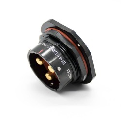 3 Pin Connectors 22 Shell Size Y50X Plug&Socket panel mount Solder cup Straight Bayonet Coupling Female Butt-jiont Male