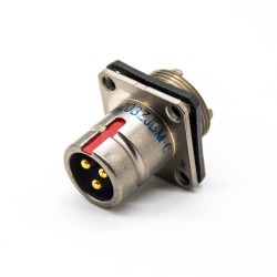 3 Pin Plug And Socket Female Butt-jiont Male 12 Shell Size Y27G Panel Mount Solder cup Admiralty Metal Connector