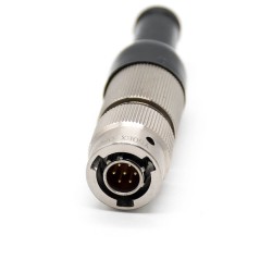 7 Pin Electrical Connectors Straight Bayonet Coupling 08 Shell Size Solder Y50EX Male Butt-Joint Female