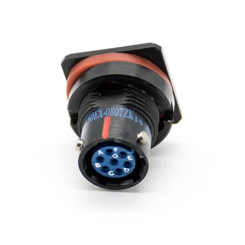 7 Pin Waterproof Connector Y50EX Socket 08 Shell Size Female Straight Bayonet Coupling PCB Mount Front Bulkhead With Dust Cover 7 Pin Waterproof Connector Y50EX Socket 08 Shell Size Female Straight Bayonet Coupling PCB Mount Front Bulkhead With Dust Cover