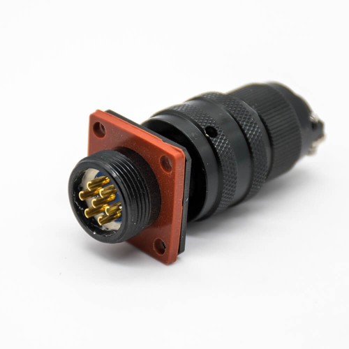 Y11P Circular Electric Connector 7Pin Male Butt-Joint Female Straight Panel Mount Cable Solder Cup Solder 4 Hole Flange Y11P Circular Electric Connector 7Pin Male Butt-Joint Female Straight Panel Mount Cable Solder Cup Solder 4 Hole Flange