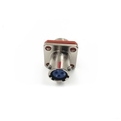 Y50X-0803ZK10 Flange Socket 8 Shell Size Bayonet Coupling Solder Cup 3 Pin Nickel Plating Female Socket