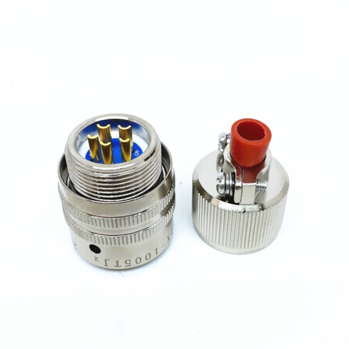 Y50X-1005TJ2 5 Pin Male Plug Aluminum alloy 10 Shell Size solder Bayonet Coupling Cable Connector Y50X-1005TJ2 5 Pin Male Plug Aluminum alloy 10 Shell Size solder Bayonet Coupling Cable Connector