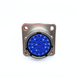 Y50X-1623ZK10 Flange Socket 16 Shell Size Bayonet Coupling Solder Cup 23 Pin Nickel Plating Female Socket