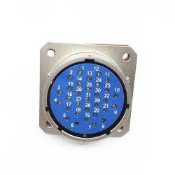 Y50X-2431ZK10 Flange Socket 24 Shell Size Bayonet Coupling Solder Cup 31 Pin Nickel Plating Female Socket