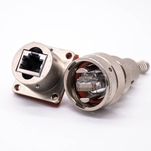 YW Electric Connector Male Docking Type Female Rj-45 Built-in Interface Type Straight Electroless Nickel Plating YW Electric Connector Male Docking Type Female Rj-45 Built-in Interface Type Straight Electroless Nickel Plating