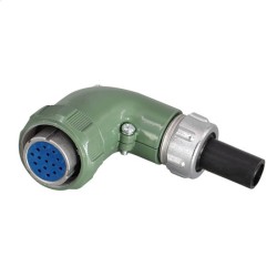 10A Waterproof Avation Connector YD28 Series 15 Pin-Right Angle Formal TS Female Plug