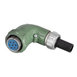 25A Waterproof Avation Connector YD28 Series 7 Pin-Right Angle Formal TS Female Plug
