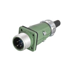 Straight-Formal ZQ YD20 5 Pin 10A Waterproof Aviation Connector Socket