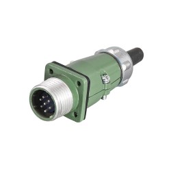 Straight-Formal ZQ YD20 7 Pin 10A Waterproof Aviation Connector Socket