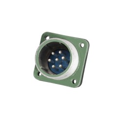 Waterproof Right Angle Waterproof YD28 Series 7 Pin-Formal TR+Z Female Plug Male Socket 25Aavation Connector