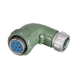 Waterproof Right Angle Waterproof YD28 Series 7 Pin-Formal TR+Z Female Plug Male Socket 25Aavation Connector