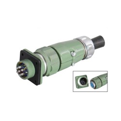 YD20 7 Pin 10A Waterproof Aviation Connector Female Plug+ Male Socket Straight-Formal TQ+Z