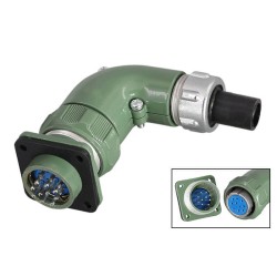 YD28 Series Waterproof 10 Pin-Right AngleformalTS+Z Female Plug Male Socket 10Aavation Connector Waterproof