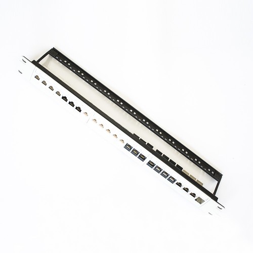 24 Ports Cat6 UTP Patch Panel 19''1U Cat5e With Back Bar 110 Dual IDC 24 Ports Cat6 UTP Patch Panel 19''1U Cat5e With Back Bar 110 Dual IDC