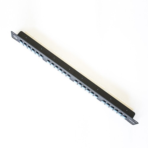 24 Ports Patch Panel Jack UTP CAT5E 19''1U With Back Bar 24 Ports Patch Panel Jack UTP CAT5E 19''1U With Back Bar