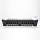 Cat5e Patch Panel 12 Ports Through Hole Panel Mount Cat5e Patch Panel 12 Ports Through Hole Panel Mount