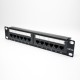 Cat5e Patch Panel 12 Ports Through Hole Panel Mount Cat5e Patch Panel 12 Ports Through Hole Panel Mount