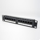Cat5e Patch Panel 12 Ports Through Hole Panel Mount Cat5e Patch Panel 12 Ports Through Hole Panel Mount