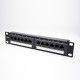 Cat5e Patch Panel 12 Ports Through Hole Panel Mount Cat5e Patch Panel 12 Ports Through Hole Panel Mount