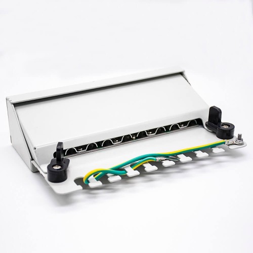 Cat6 Patch Panel 1u 8 Ports RJ45 Jack White Shield Network Module Cat6 Patch Panel 1u 8 Ports RJ45 Jack White Shield Network Module