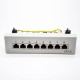 Cat6 Patch Panel 1u 8 Ports RJ45 Jack White Shield Network Module Cat6 Patch Panel 1u 8 Ports RJ45 Jack White Shield Network Module