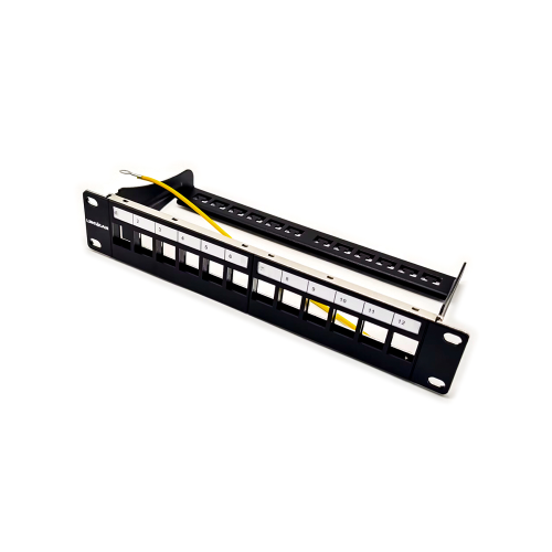 Network Patch Panel Unshield Empty 1u 12 Ports