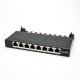 Patch Panel Cat6a RJ45 Keystone Jack 1u 8 Ports Black Shield Patch Panel Cat6a RJ45 Keystone Jack 1u 8 Ports Black Shield